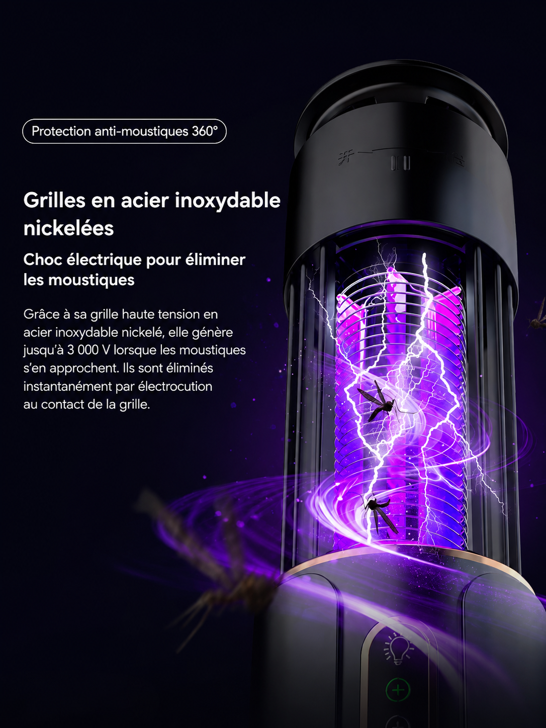 Lampe Anti-Moustique Rechargeable