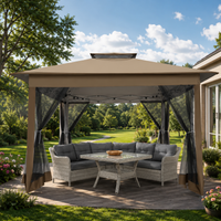 Pavillon Pliant 3x3M Étanche avec Moustiquaire