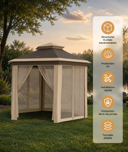 Tonnelle Gazebo Moustiquaire