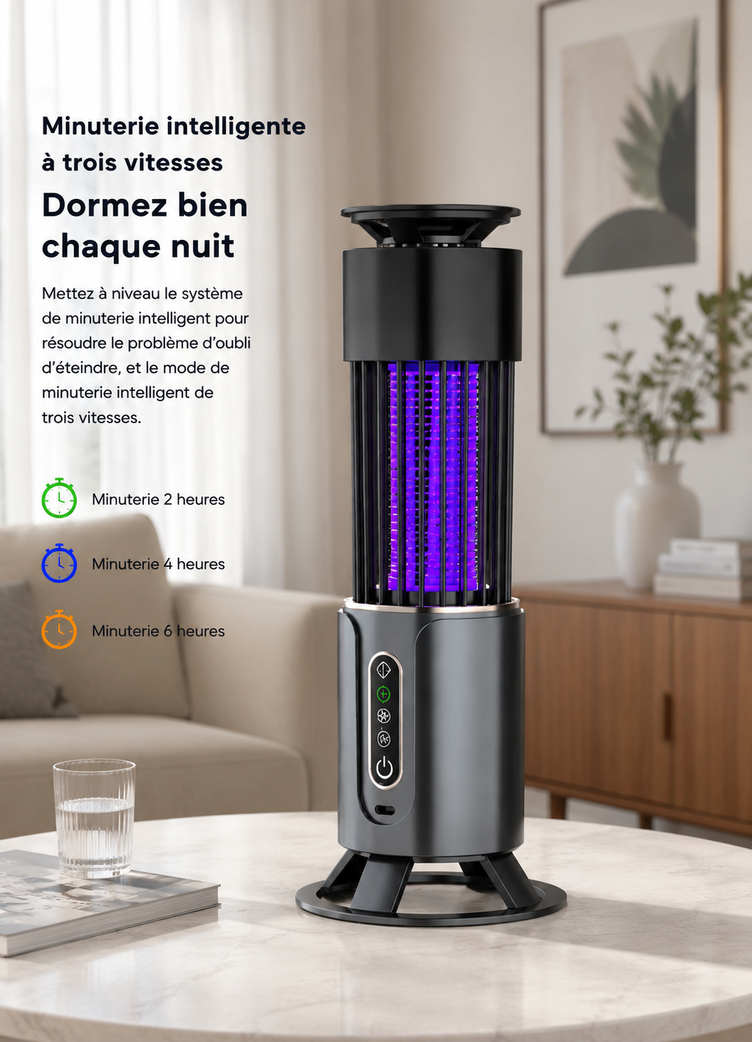 Lampe Anti-Moustique Rechargeable