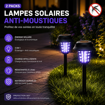 Lampes Solaires Etanches Anti-Moustique