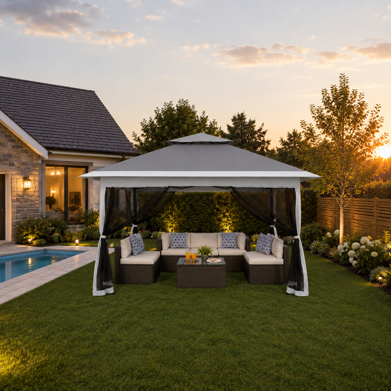 Tonnelle Moustiquaire Pop-up 3x3M